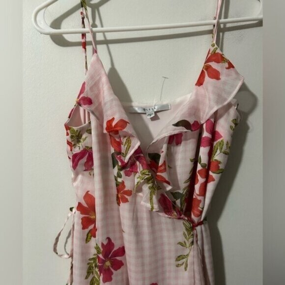 Guess Floral  Midi Wrap Dress - Picture 2 of 4